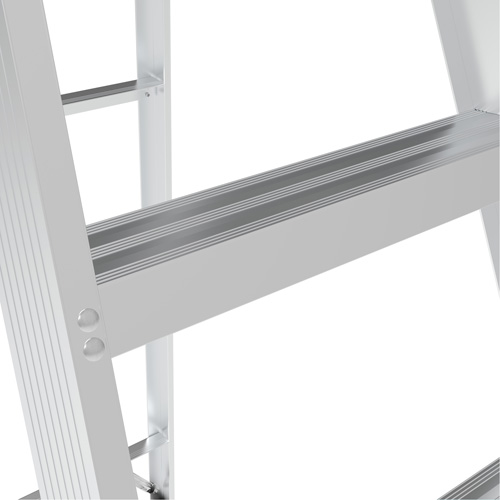 Step Ladder, 6', Aluminum, 225 lbs. Capacity, Type 2 Oxford Builders Supplies Inc