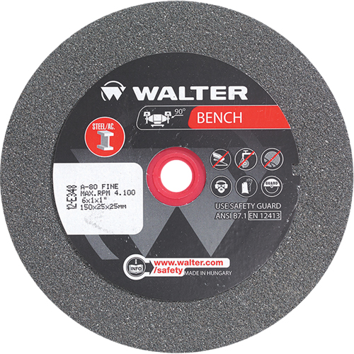 Bench Grinding Wheels, 6" x 1", 1" Arbor, 1 Oxford Builders Supplies Inc