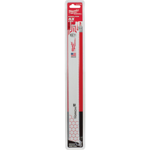 The Torch Sawzall&reg; Blades, Bi-Metal, 18 TPI, 12" L x 1" W Oxford Builders Supplies Inc