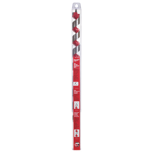 Longue m&egrave;che h&eacute;licoidale pour perceuse, Diam&egrave;tre de 1", Cannelure 15", Tige 7/16" hexagonal Oxford Builders Supplies Inc