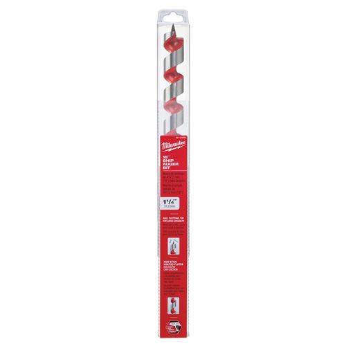 Longue m&egrave;che h&eacute;licoidale pour perceuse, Diam&egrave;tre de 1-1/4", Cannelure 15", Tige 7/16" hexagonal Oxford Builders Supplies Inc