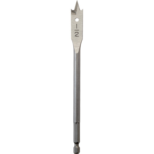 M&egrave;che plate, Diam&egrave;tre de 1/2", Tige 1/4" hex, Longeur de 6" Oxford Builders Supplies Inc