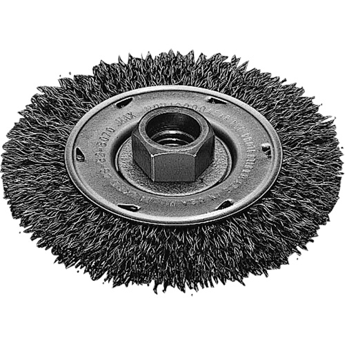 Disque m&eacute;tallique &agrave; fils torsad&eacute;s, Dia. 4", Fils 0,02", Arbre 5/8"-11, Acier inoxydable Oxford Builders Supplies Inc