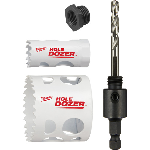 Hole Dozer Door Lock Hole Saw Kit, 4 Pieces Oxford Builders Supplies Inc