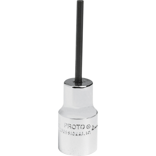 Standard Bit Socket, Hex, 2.5 mm x 1-7/8" L, 1/4" Drive Oxford Builders Supplies Inc