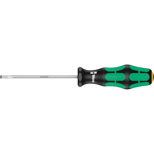 Slotted Screwdriver, 4 mm Tip, Round, 7-25/32" L, Plastic Handle Oxford Builders Supplies Inc