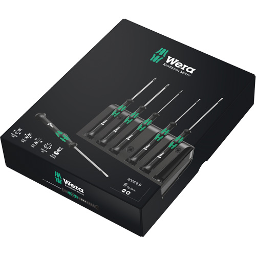 Micro Series Screwdriver Set with Rack, 6 Pcs. Oxford Builders Supplies Inc