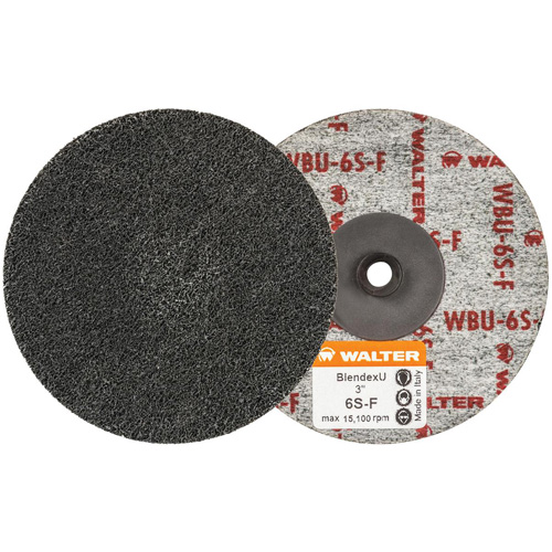 Twist Blendex U Discs, 3" Dia., Super Fine Grit, Silicon Carbide Oxford Builders Supplies Inc