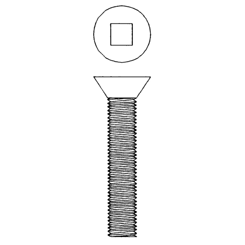 Flat Head Machine Screws, #10-24 x 2-1/2" L, Zinc Plated Oxford Builders Supplies Inc