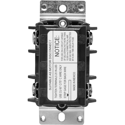 Interrupteur bipolaire monophas&eacute; Oxford Builders Supplies Inc