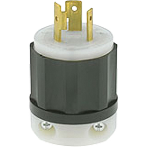 Prise mise &agrave; la terre verrouillable &agrave; deux bornes et trois fils, Nylon, 20 A, 250 V, L6-20P Oxford Builders Supplies Inc