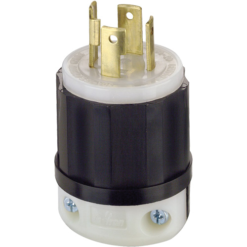 Prise mise &agrave; la terre verrouillable &agrave; trois bornes et quatre fils, Nylon, 30 A, 125 V/250 V, L14-30P Oxford Builders Supplies Inc