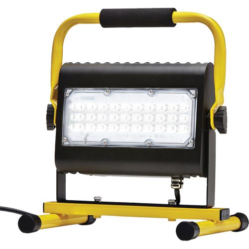 Flood Light, LED, 50 W, 4800 Lumens, Aluminum Housing Oxford Builders Supplies Inc