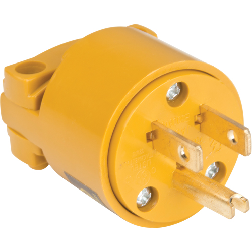 Fiche de mise &agrave; la terre en PVC, Plastique, 15 A, 125 V Oxford Builders Supplies Inc