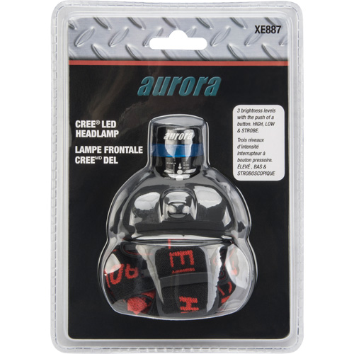 Lampe frontale Cree, DEL, 120 lumens, 6 hres de fonctionnement, piles AAA Oxford Builders Supplies Inc