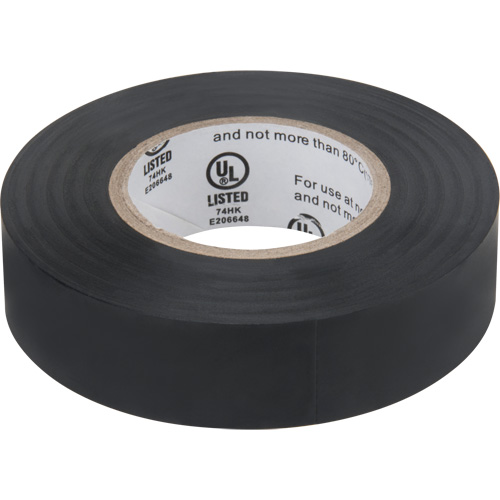 Ruban isolant, 19 mm (3/4") x 18 m (60'), Noir, 7 mils Oxford Builders Supplies Inc