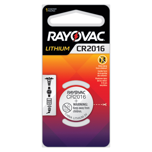 Pile bouton au lithium CR2016, 3 V Oxford Builders Supplies Inc