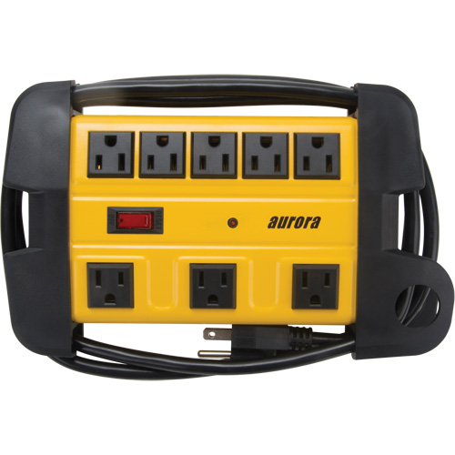 Workshop Surge Protector Power Strip, 8 Outlets, 1350 J, 1875 W, 6' Cord Oxford Builders Supplies Inc