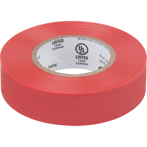 Ruban isolant, 19 mm (3/4") x 18 m (60'), Rouge, 7 mils Oxford Builders Supplies Inc