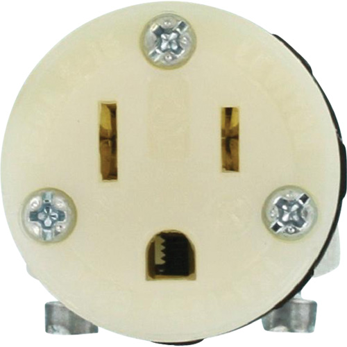 Hospital Grade Extension Plug Connector, 5-15R, Nylon Oxford Builders Supplies Inc
