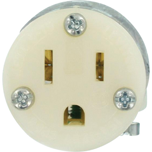 Connecteur de prise de rallonge de qualit&eacute; hospitali&egrave;re, 5-15R, Nylon Oxford Builders Supplies Inc