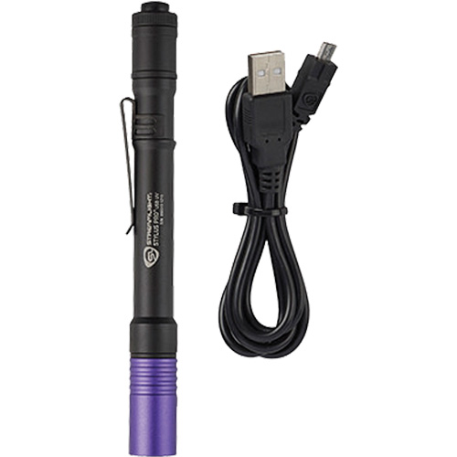 Lampe stylo UV avec port de recharge micro USB Stylus Pro, DEL, Corps en Aluminium, piles Rechargeable, Compris Oxford Builders Supplies Inc
