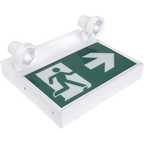Enseigne d'homme qui court avec &eacute;clairage de s&eacute;curit&eacute;, DEL, &agrave; piles/&agrave; raccordement fixe, 12-1/10" lo x 11" la, Pictogramme Oxford Builders Supplies Inc