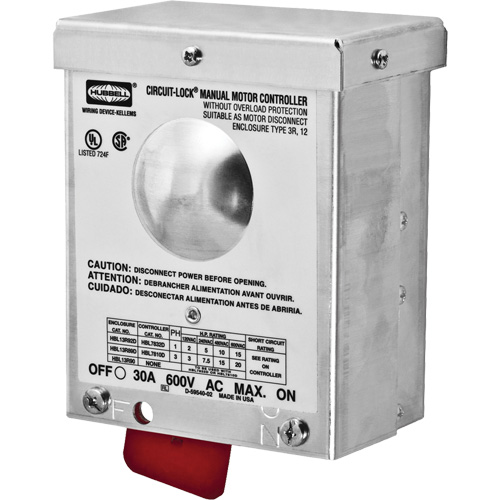D&eacute;connexion d'interrupteur Circuit-Lock &agrave; boîtier NEMA 3R Oxford Builders Supplies Inc