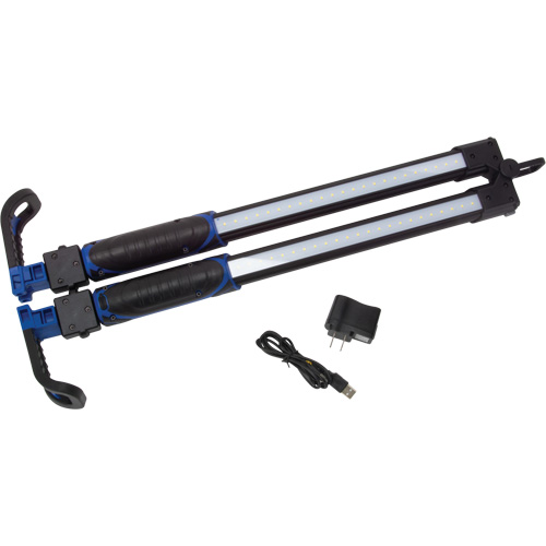 Baladeuse sous-capot pliante, Crochet, Rechargeable, 1400 lumens Oxford Builders Supplies Inc