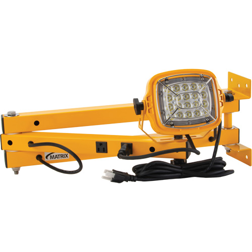 Dock Light, 40" Arm, 50 W, LED Lamp, Metal Oxford Builders Supplies Inc
