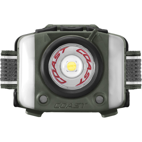 Lampe frontale FL97R &agrave; trois couleurs avec syst&egrave;me Twist Focus et commande vocale, DEL, 830 lumens, 2 hres de fonctionnement, piles Rechargeable Oxford Builders Supplies Inc