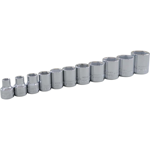 SAE Socket Set, 11 Pcs, 3/8" Drive Size Oxford Builders Supplies Inc