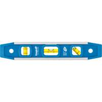 Niveau torpille, 9" lo, Aluminium, 3 fioles, Magn&eacute;tique Oxford Builders Supplies Inc