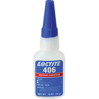 Adh&eacute;sif instantan&eacute; Prism 406, Transparent, Bouteille, 0,7 liq. oz. Oxford Builders Supplies Inc