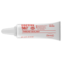 567 High Temperature Thread Sealant, Tube, 6 ml, -53.88° C - 204° C/-65° F - 400° F Oxford Builders Supplies Inc