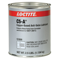 Lubrifiant antiblocage au cuivre Loctite 8008 C5-A, 2,5 lb, Canette, 1800°F (982°C) Temp&eacute;rature max. Oxford Builders Supplies Inc