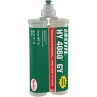 HY 4080 GY Structural Repair Hybrid Adhesive, Two-Part, Dual Cartridge, 400 g, Grey Oxford Builders Supplies Inc