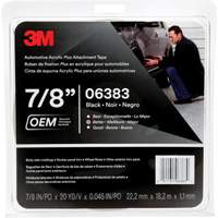 3M Automotive Acrylic Tape, 18 M (60') L x 22 mm (7/8") W, 45 mils, Acrylic Oxford Builders Supplies Inc