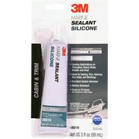 Marine Grade Silicone Sealant, 3 oz., Tube, Clear Oxford Builders Supplies Inc