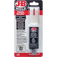 Plastic Bonder Adhesive, 25 ml, Syringe, Two-Part, Black Oxford Builders Supplies Inc