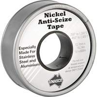 Nickel Anti-Seize Tape, 590" L x 1/2" W, Silver Oxford Builders Supplies Inc
