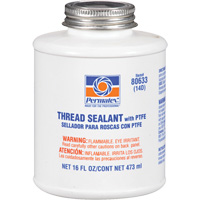 Scellant pour filetage avec PTFE, Canette &agrave; dessus brosse, 473 ml, -54° C - 149° C/-65° F - 300° F Oxford Builders Supplies Inc