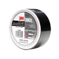 3903 Vinyl Duct Tape, 1245 mm (49") W x 46 m (151') L, 6.5 mils, Black Oxford Builders Supplies Inc