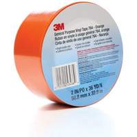 764 General-Purpose Vinyl Tape, 50.8 mm (2") W x 32.9 m (108') L, 5 mils, Orange Oxford Builders Supplies Inc