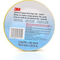 764 General-Purpose Vinyl Tape, 76 mm (3") W x 32.9 m (108') L, 5 mils, Yellow Oxford Builders Supplies Inc