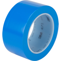 471 Vinyl Tape, 50.8 mm (2") W x 32.9 m (108') L, 5.3 mils, Blue Oxford Builders Supplies Inc