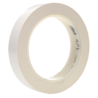 471 Vinyl Tape, 25.4 mm (1") W x 32.9 m (108') L, 5.3 mils, White Oxford Builders Supplies Inc
