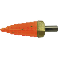 Jet-Kut&reg; 9-Step Super Premium M35 Step Drill, 1/4" - 3/4" , 1/16" Increments, High Speed Steel Oxford Builders Supplies Inc