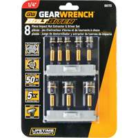Bolt Biter Nut Extractor & Driver Set, 8 Pcs., Non Magnetic, Metric & Imperial Oxford Builders Supplies Inc