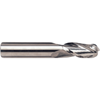 Ball Nose End Mill, 1/8" Dia., 4 Flutes, Carbide Oxford Builders Supplies Inc